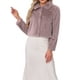 thumbnail image 1 of Abrigo de piel sintética elegante Inspire Chic para mujer, chaqueta corta con botones a presión, abrigo de invierno esponjoso, talla XS, rosa polvo, 1 of 6