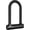 Black, variant on General Bike Lock - 17mm Shackle Heavy Duty Anti Theft Bike U Lock with 2 Keys - Bicycle U-Locks with Sturdy Mounting Bracket for Road, Mountain, Electric & Folding Bike, Size 7.76''x5.02''