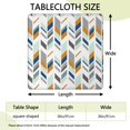 thumbnail image 2 of Colorful Boho Style Square Table Cover 36x36 Inch, Stretch Elastic Hem Fits Most Card Tables, Wrinkle Resistant Fabric for Kitchen Use, 2 of 6