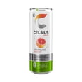 thumbnail image 2 of CELSIUS Sweetened with Stevia Sparkling Grapefruit Fitness Drink, Zero Sugar, 12oz. Slim Can, 12 Pack, 2 of 5