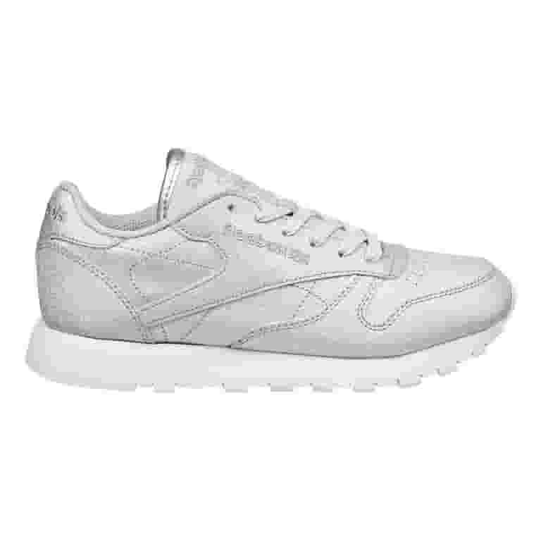 Reebok Classic Leather SYN Womens Shoes Diamond/silver Met/Grey