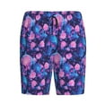 thumbnail image 6 of Daiia Blue Skull Rose Mens Woven Stretch Pajama Short,Short Pajama Pants-Medium, 6 of 7