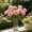 A, variant on QuanTara Single Artificial Rose Stems with Leaves, Faux Flower for Wedding Bouquets, Decorative Accents, 5 Colors, 11.81in