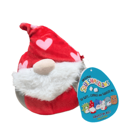 Squishmallows Valentine's Day 5 inch Gianni the Gardener Plush Toy, Huggable, Warm and Cuddly Gift for All Ages