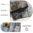 thumbnail image 6 of Bathroom Rugs 2x3 Ft, Blue Grey Wooden Non Slip Area Rugs for Kitchen Bedroom Entryway, Farmhouse Barn Sunflowers Retro Washable Carpet Runner Rug Floor Mats for Bedroom Home Decor, 6 of 8