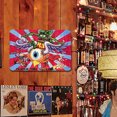 thumbnail image 4 of Placa Metal Vintage Rat Fink Montar Globo Pintura Hierro Rectangular 30x20cm, 4 of 9