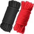 thumbnail image 1 of QJUHUNG Casewin Braided Twisted Silk Ropes 8mm Diameter Soft Solid Braided Twisted Ropes Decorative Twisted Satin Shiny Cord Rope for All Purpose and DIY Craft (Red 1 Piece), 1 of 8