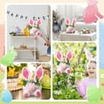 thumbnail image 5 of Easter Bunny Decoration,Soft Bunny Decoration, 7.87''x11'' Pastel Color Bunny Hanging Ornaments,for Easter Decoration Tabletop Centerpieces Holiday Home Decor Spring Tea Party Supplies(Pink), 5 of 6