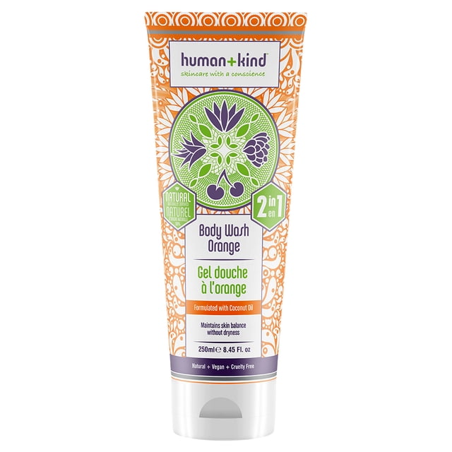Body Wash Orange Human+kind Human+kind Body Wash Orange Body Wash Unisex 8.45oz