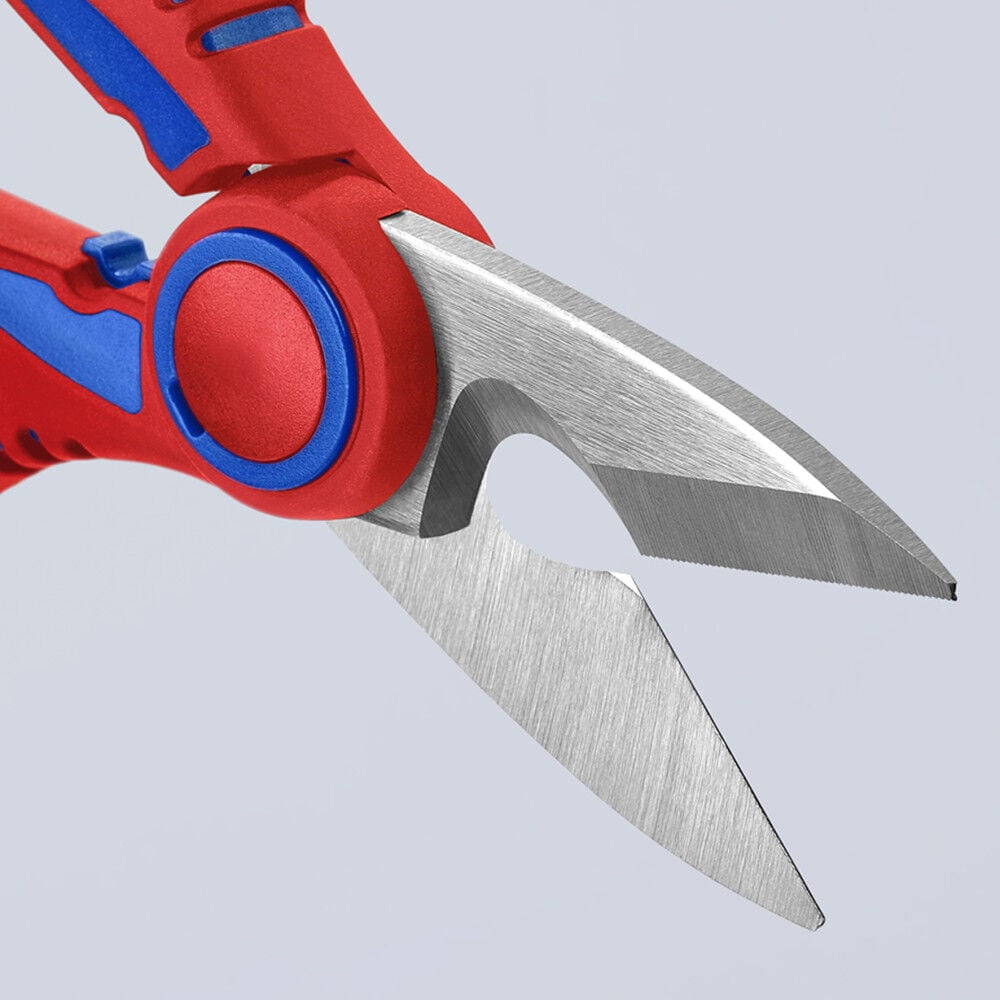 Knipex 6-1/4 Inch Stainless Steel Electricians Shear With Crimper