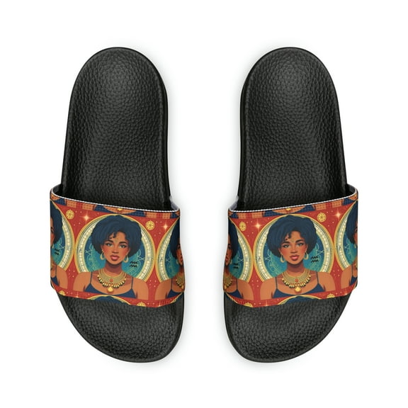 Aquarius Zodiac Women's PU Slide Sandals