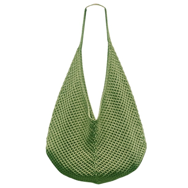 Bolso Punto Playa Verano Mujeres Malla Ganchillo Sólido para Viajes Compras