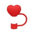 thumbnail image 1 of OPDBN Cute Heart-shaped Straw Head Reusable Dustproof Straw H8 Straw Seng, 1 of 1