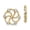 Yellow, variant on Fine Jewelry 14K White Gold Diamond Earring Jackets for Women (L- 0.52 inch, W- 0.52 inch)