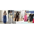 thumbnail image 6 of Sundazz Barrel Sweatpants Women Baggy Wide Leg Sweat Pants Drawstring Workout Pants with Pockets, XS-XL, 6 of 7