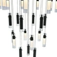 thumbnail image 2 of CWI Lighting  Olinda 37 Light LED Integrated Metal Chandelier in Black, 2 of 6