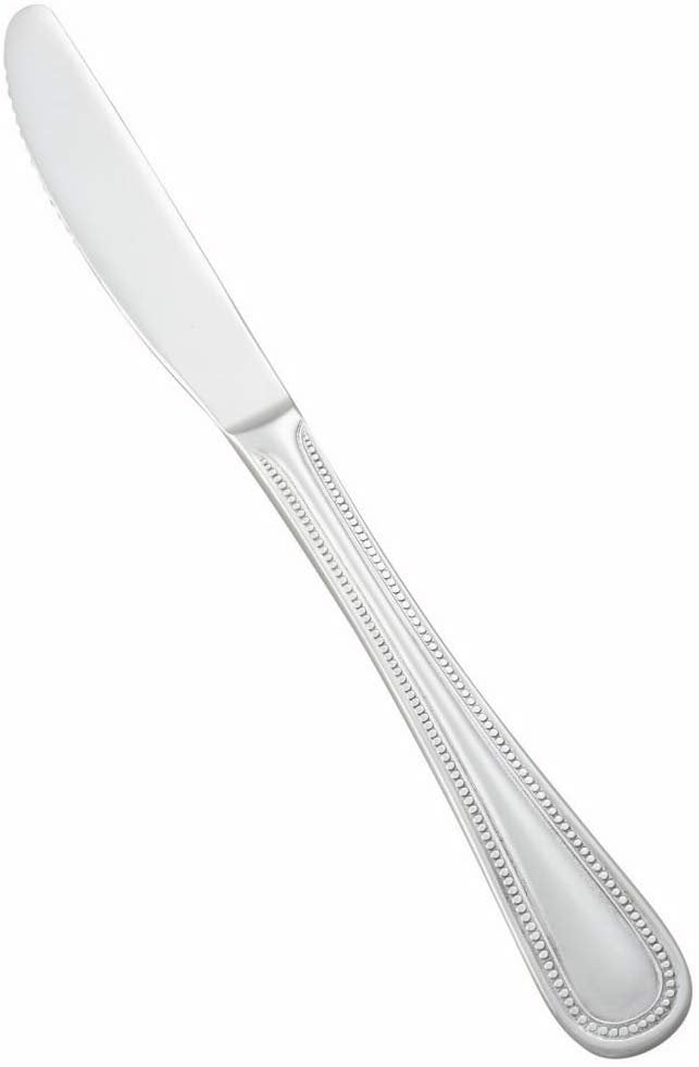 Winco 0005-08 Dots Mirror Finish S/S Dinner Knife - Dozen