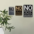 thumbnail image 4 of Portrait Round No Soliciting Family Friends and Neighbor Welcome Sign (White/Red) - Small, 4 of 7