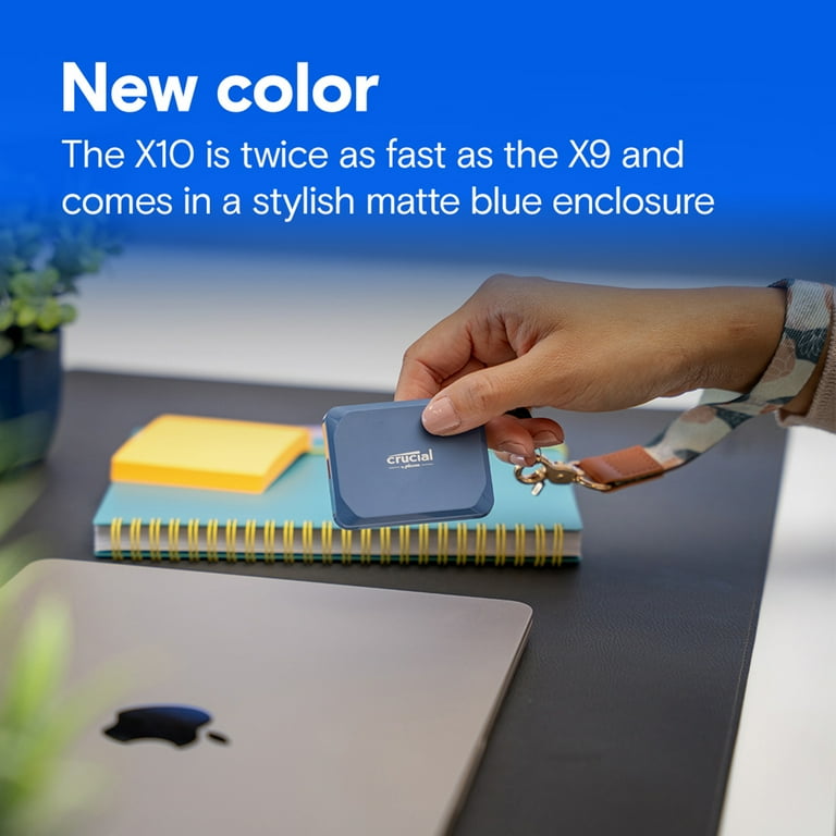 Crucial X10 2TB Portable Solid State Drive - External - USB 3.2