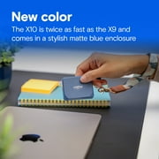 Crucial X10 8TB Portable SSD, USB-C 3.2 2x2, External Solid State Drive