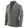 thumbnail image 2 of Men's J. Palmer Graphite Philadelphia Eagles The Playmaker Cardigan Raglan Sweater, 2 of 6