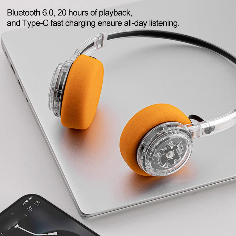 Wireless Bluetooth Headphones, Retro Classic Lightweight Headset, Dual Device Connectivity,Throwback 80s 90s