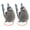 2pcs, variant on Plush Animal‑Shaped Backpack with Tail, Furry Fluffy Novelty Soft Bag, Fun Costume Accessory Gift for Women and Men