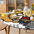 thumbnail image 6 of Aggretsuko Round Fitted Tablecloth with Elastic Edge,Water-Resistant Picnic Table Cover for 36-60" Round Tables for Dinner, Outdoor, Patio, 6 of 8