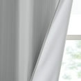 thumbnail image 4 of Madison Park Galen 2-PK 40x84" Basketweave Room Darkening Curtain Panel Pair in Grey, 4 of 8