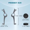 thumbnail image 4 of FANZC-1 Pair Handheld Decorative Trim Shell Suitable for PS Portal Remote Player, ps5 Edge Controller DIY Replacement Clip Shell, Including Tool Kit and 2 Thumb Grips, Gray Plates Cover, 4 of 4