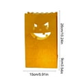 thumbnail image 3 of Halloween Luminary Bags, Orange Tea Light Candle Bags for Halloween Decoration, Parties, Fall Festival, 3 of 6