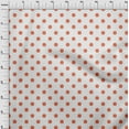 thumbnail image 3 of oneOone Viscose Chiffon Dark Peach Fabric Polka Dots Dots Sewing Fabric By The Yard Printed Diy Clothing Sewing Supplies 42 Inch Wide, 3 of 4