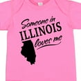 thumbnail image 4 of Inktastic Someone in Illinois Loves Me Boys or Girls Baby Bodysuit, 4 of 5