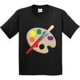 thumbnail image 3 of Inktastic Artist Palette and Brush Youth T-Shirt, 3 of 5