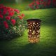 thumbnail image 5 of Lámparas solares para exteriores, luces decorativas de jardín LED con forma de farolillo colgante de metal hueco, delicada decoración de jardín para patio, modelo mariposa solar C, 5 of 6