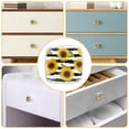 thumbnail image 5 of 4 Pieces Set Drawer Pulls Handle Square Wardrobe Cabinet Knobs with Stainless Steel Screws Furniture Kitchen Decor, 5 of 5