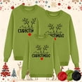 thumbnail image 5 of Fgnfyis Kids Funny Christmas Prints Sweatshirts for Family Long Sleeve Xmas Cute Pullover Family Christmas Pajamas Matching Outfit for Kids Green_001 XXL, 5 of 5