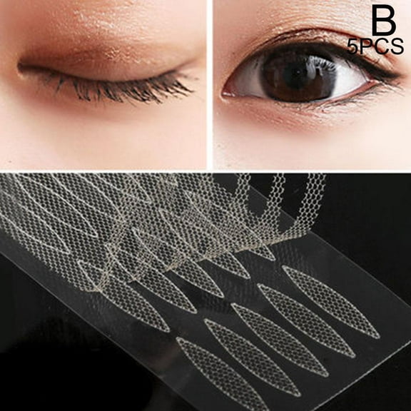 Adhesive Invisible lace Double Eyelid Patch Eye Sticker UK Makeup Kit N3Q1