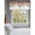 thumbnail image 3 of Autumn Fall Leaf Valances for Windows, Rod Pocket Kitchen Valance Curtains - Soft & Washable Small Window Treatment for Living Room,&nbsp;Bathroom, Thanksgiving , 42x12 Inch, 1 Panel, 3 of 9