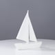 thumbnail image 5 of Figura de velero de estilo nórdico, modelo de velero coleccionable. Blanco, 5 of 9