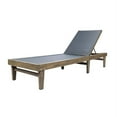 thumbnail image 1 of Noble House Summerland Outdoor Dark Grey Mesh Lounge in Grayed Wood Frame, 1 of 30