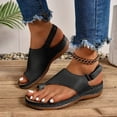 thumbnail image 2 of Dakaela Orthopedic Wedge Sandals for Women Comfortable Walking Dressy Slides 2026 Ladies Platform Slingback Casual Shoes Indoor Outdoor Black 7, 2 of 9