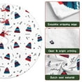 thumbnail image 6 of 36 Inch Christmas Tree Skirt – Velvet Plush Tree Mat, Soft Thickened Polyester with Red Ties, Single-Sided Printing, Available in 30in/36in/48in, Perfect for Holiday Xmas Tree Decoration, 6 of 7