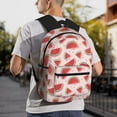 thumbnail image 6 of Pofeuu Watermelon Print Laptop Backpack Travel Canvas Backpack for School Lightweight and Comfortable Backpack College Backpack Schoolbag, 6 of 6