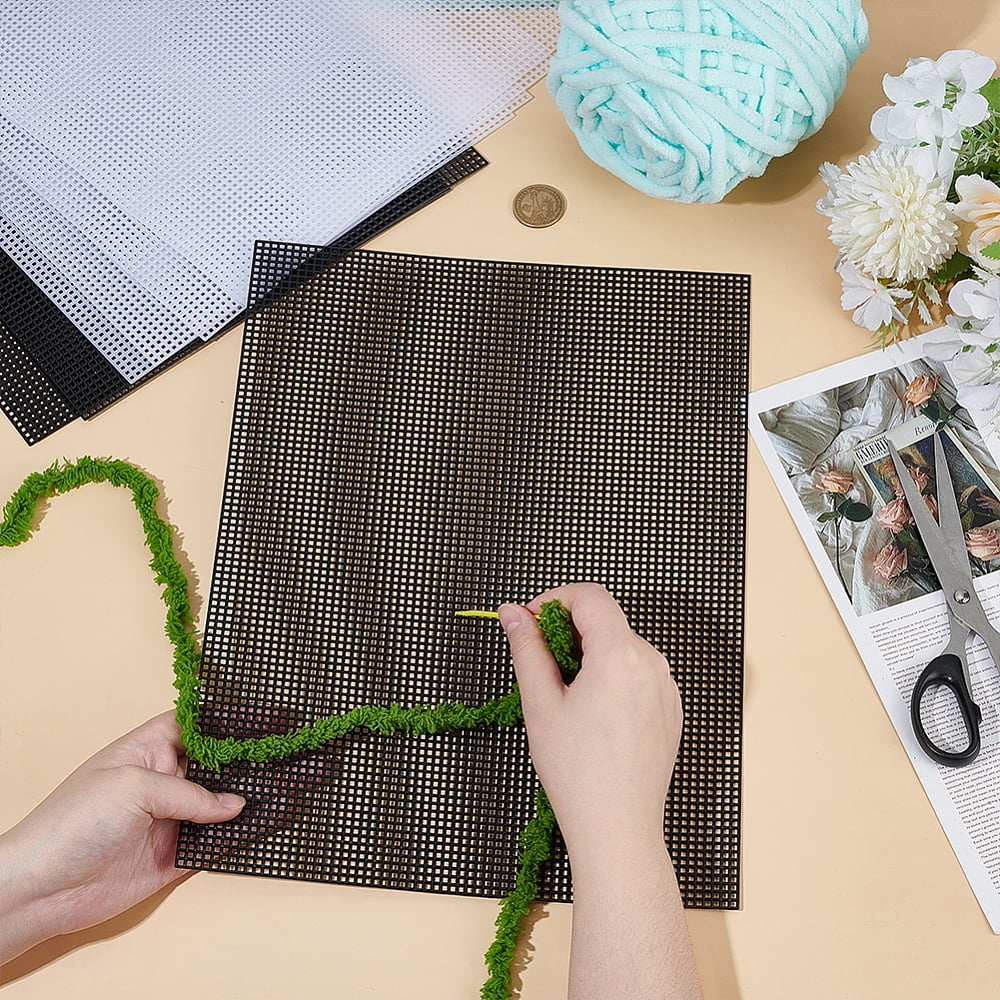 8pcs 2 Colors PE Plastic Mesh Mixed Color 337x249x2mm 4pcs/color