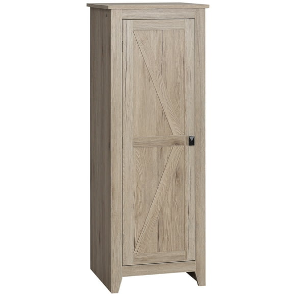 HOMCOM Freestanding Kitchen Pantry, Storage Cabinet with Barn Style Door