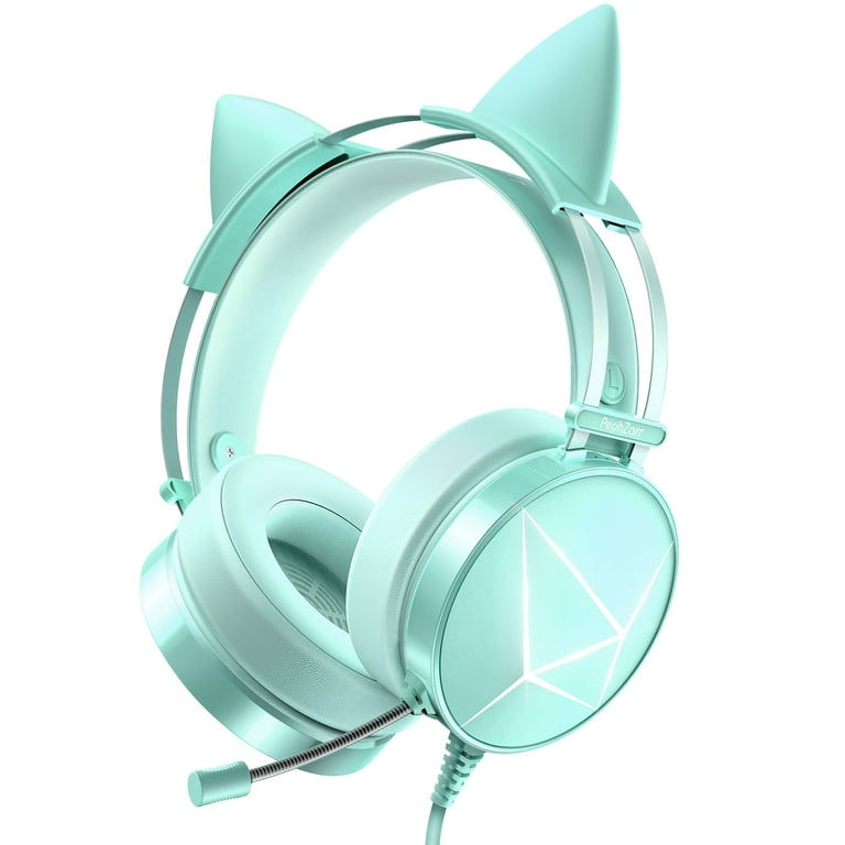 elegant ifølge lyserød WodnHoak Gaming Headset with Detachable Cat Ear, Gaming Headphone with LED  Lights for PS4, PC, PS5, Xbox One(Adapter Not Included) - Walmart.com