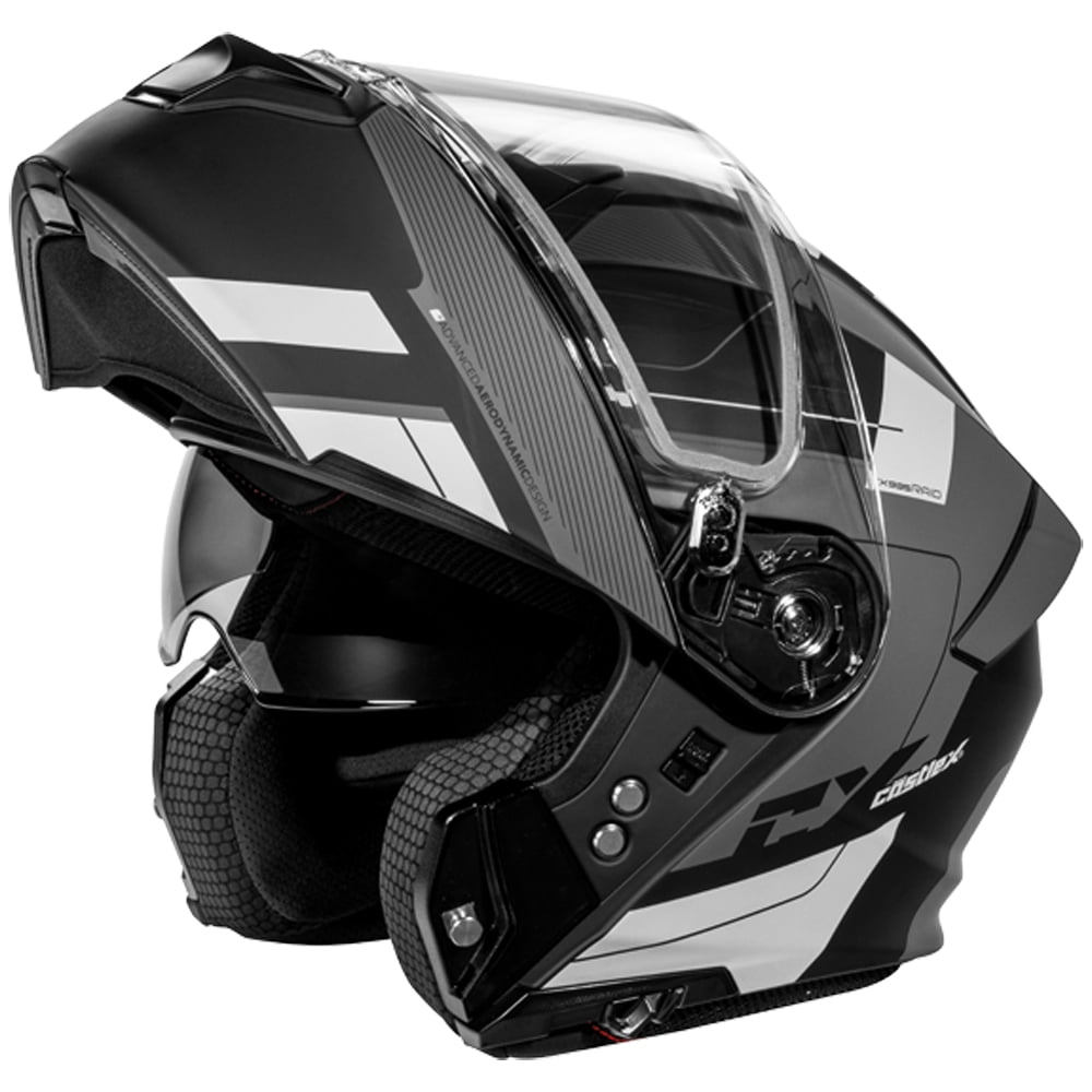 Castle CX935 Raid Modular Motorcycle Helmet Matte Charcoal/Silver 4XL