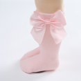 thumbnail image 4 of 4/6/10 Pairs Baby Girls Knee High Socks Infant Toddler Girls Bow Stockings Cotton Uniform Stockings Dress Socks 0-3T, 4 of 9