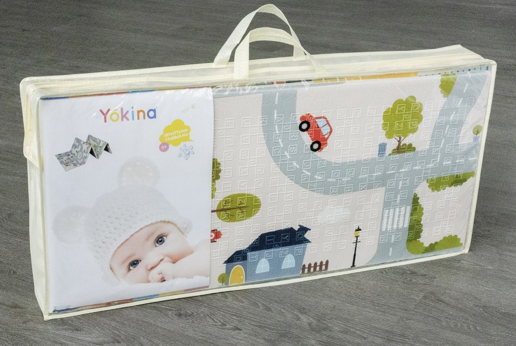 Yokina City Folded Reversible Waterproof Baby Play Mat